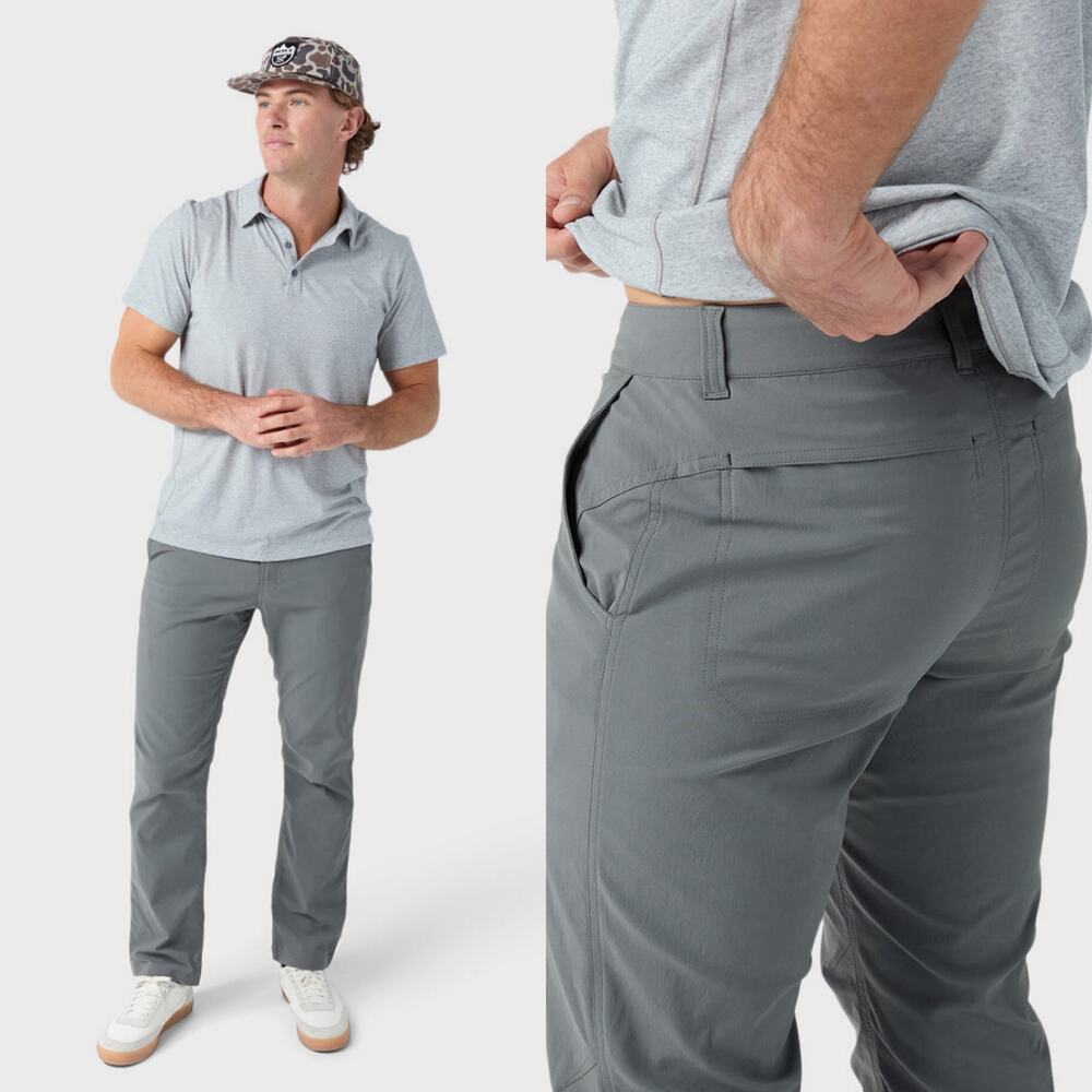 Stio Coburn Men's Pants 32x32 Blue Stretch Water Repellent Hiking